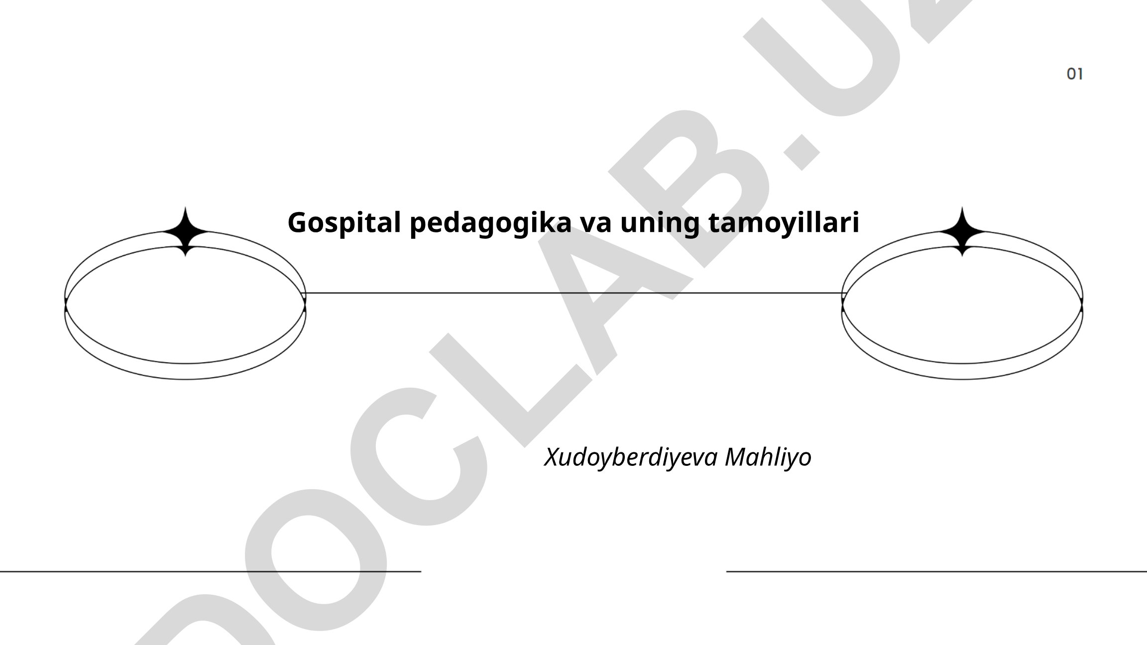 Gospital pedagogika va uning tamoyillari