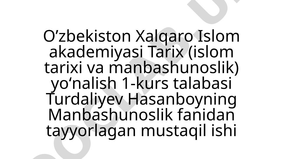 Tarixshunoslik sohasiga oid tadqiqotlarni aniqlash usullari