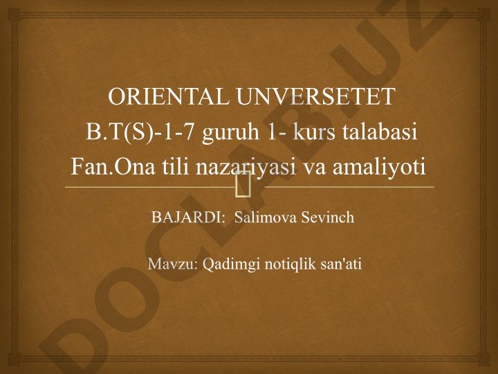 Qadimgi notiqlik san'ati