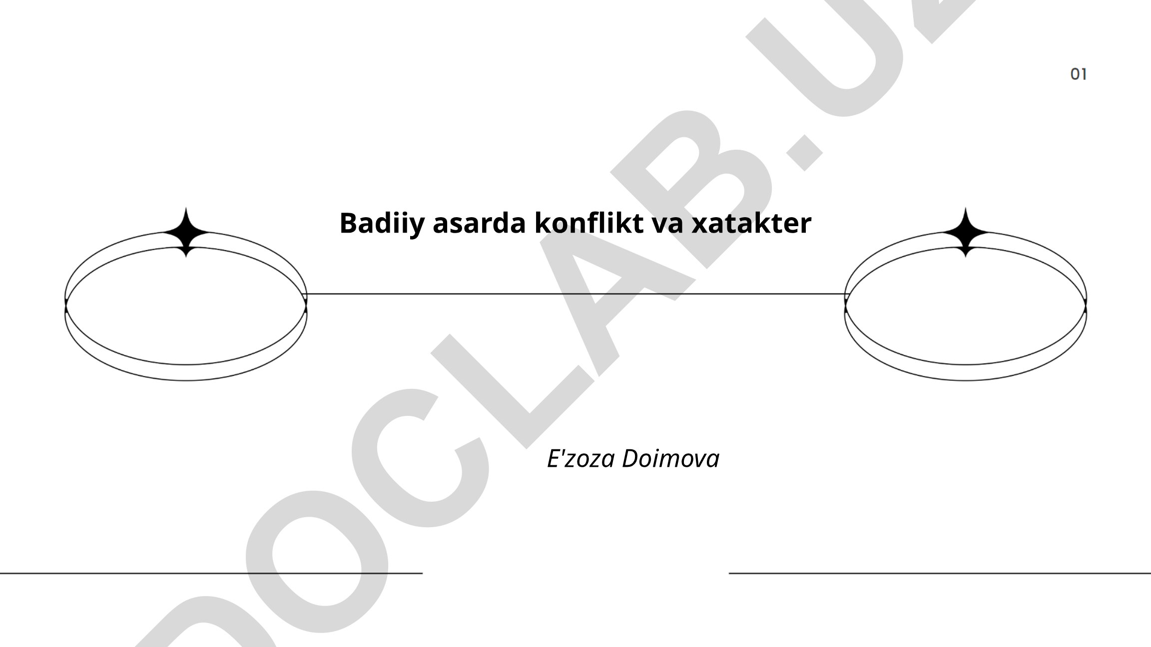 Badiiy asarda konflikt va xarakter
