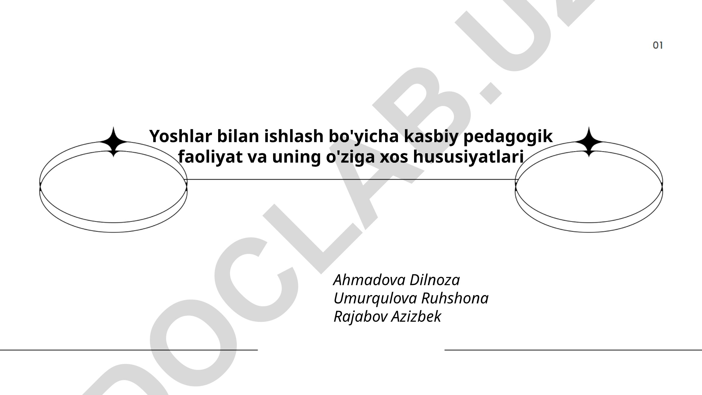 Yoshlar bilan ishlash bo'yicha kasbiy pedagogik faoliyat va uning o'ziga xos hususiyatlari