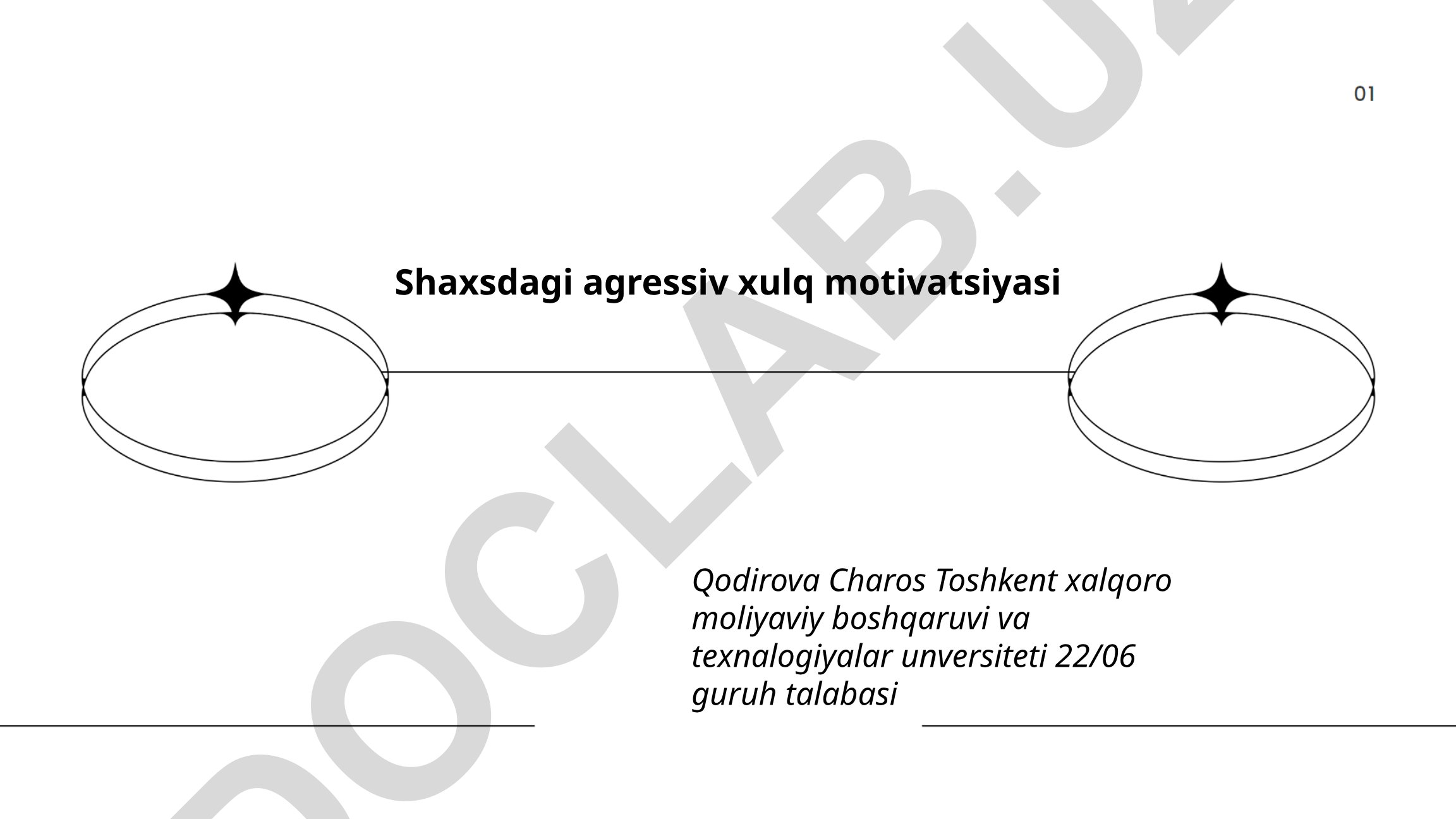 Shaxsdagi agressiv xulq motivatsiyasi
