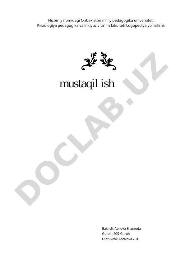 Ta’lim turlari va ta’limni tashkil etish shakllari