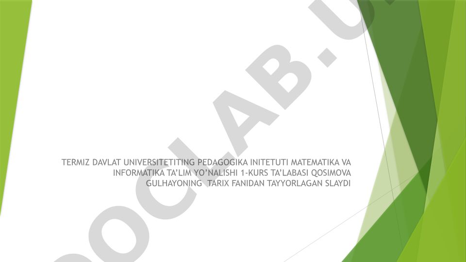 O‘zbekistonning eng yangi tarixi kursining predmeti, maqsadi va vazifalari