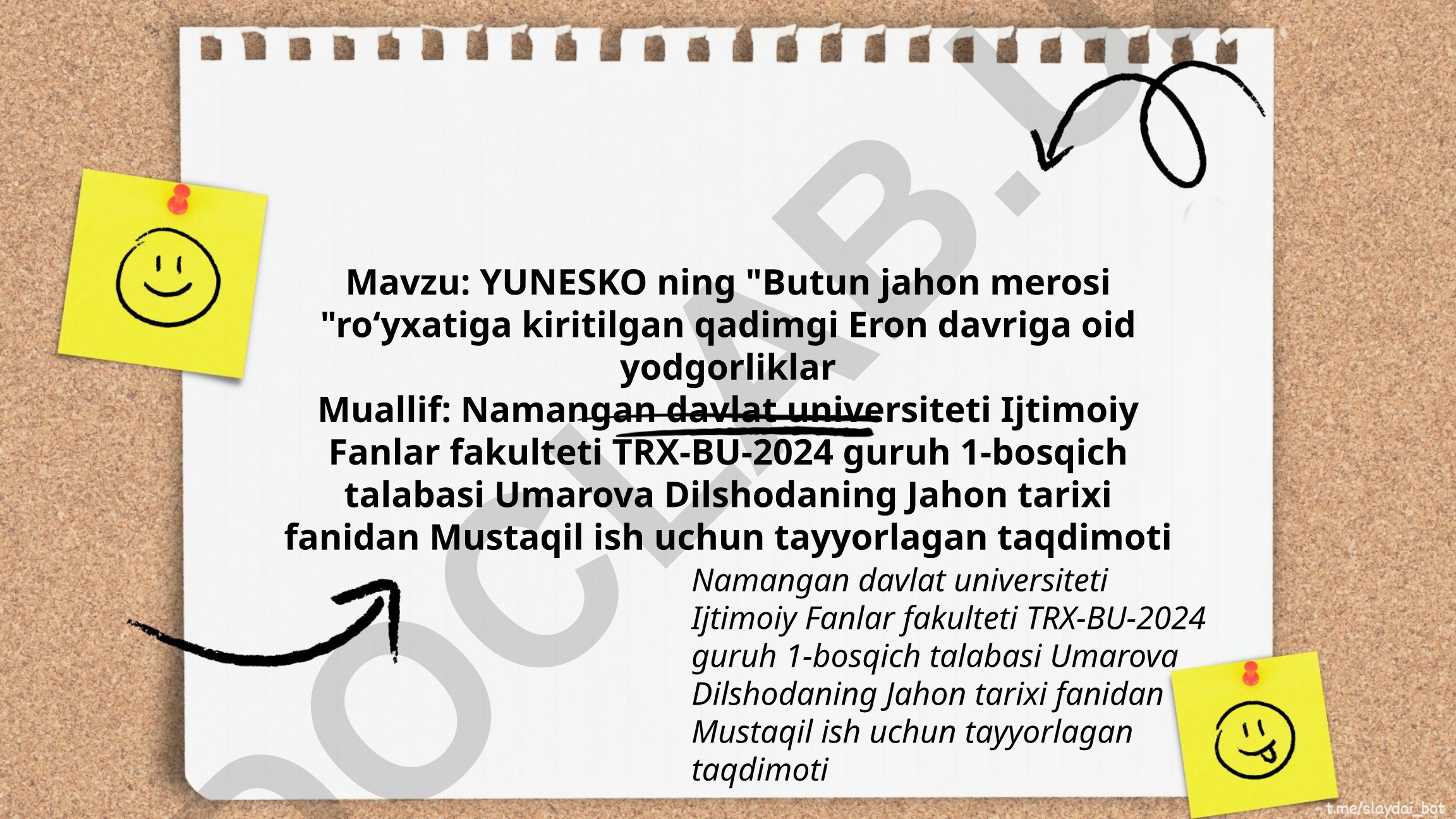 YUNESKO ning "Butun jahon merosi" roʻyxatiga kiritilgan qadimgi Eron davriga oid yodgorliklar