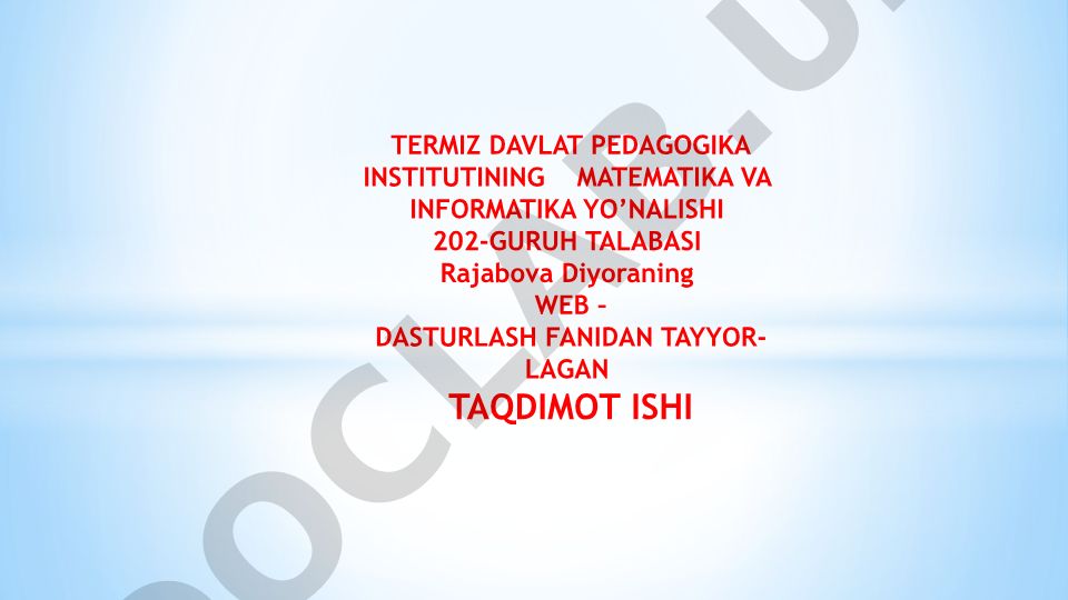 Freymlar yordamida sayt yaratish