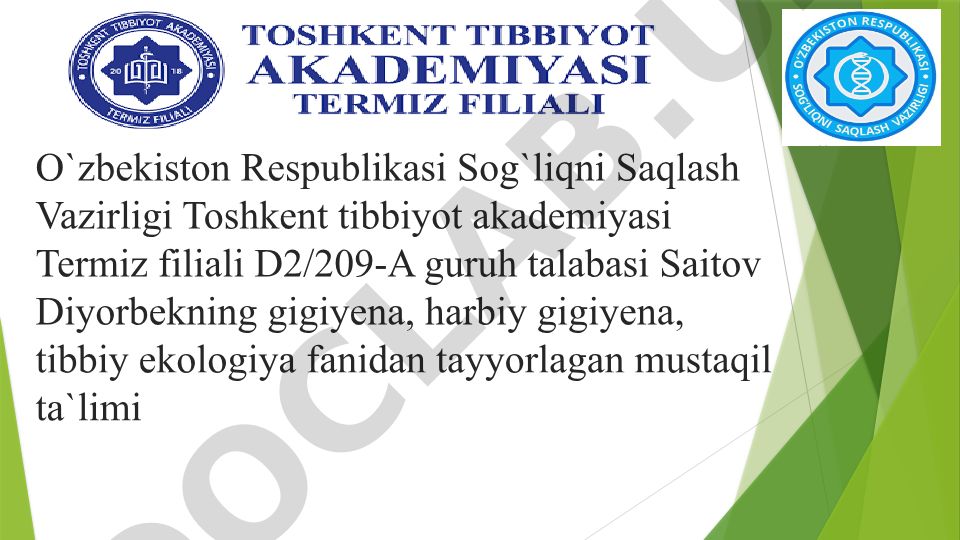 Asosiy oziqaviy moddalar – oqsillar, yog‘lar, karbonsuvlar, mineral moddalar va vitaminlarning biologik roli va asosiy manbalari
