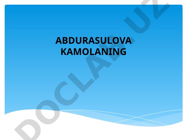 Bolalar anatomiyasi va fiziologiyasi asoslari