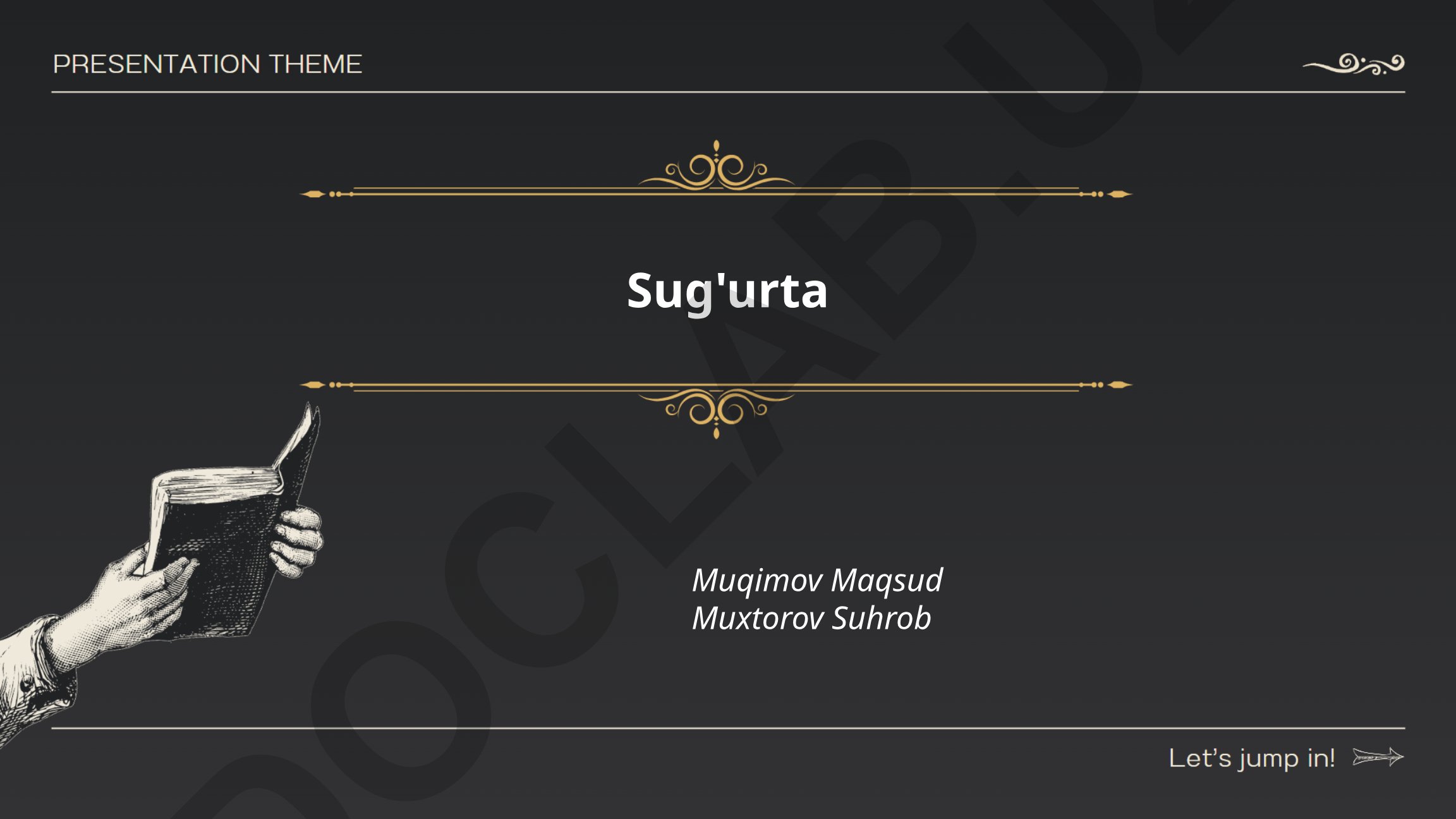 Sug'urta turlari va ularning xususiyatlari