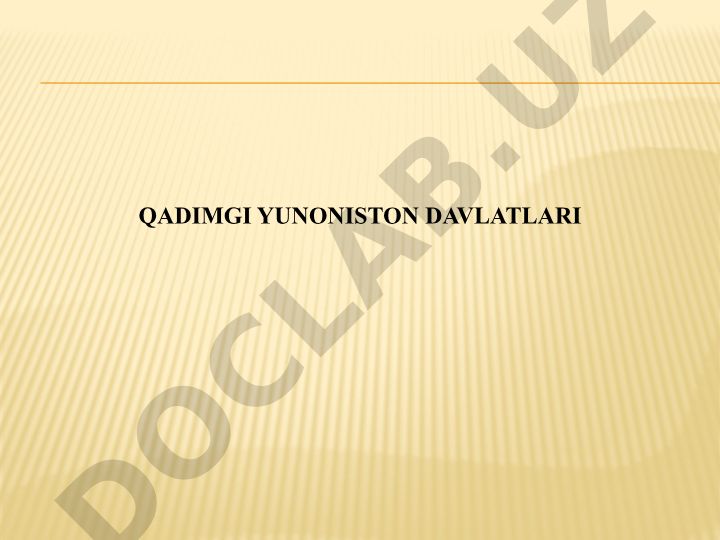 Qadimgi Yunoniston davlatlari Sparta va Lakedemon