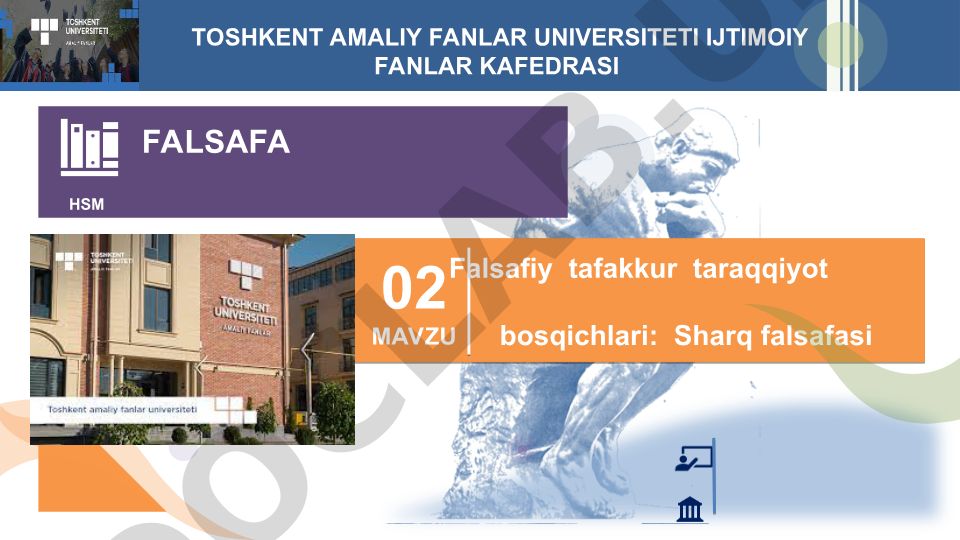 Falsafiy tafakkur taraqqiyot bosqichlari: Sharq falsafasi