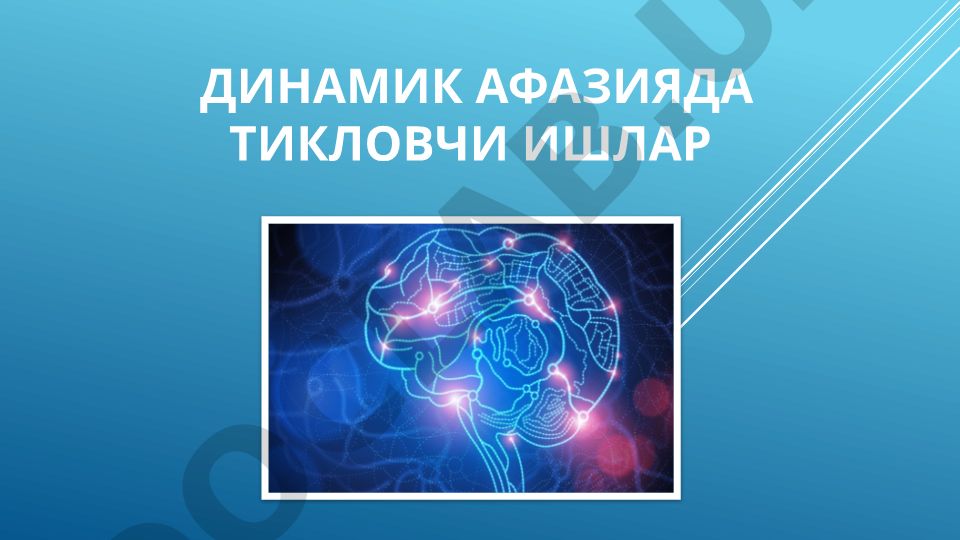 Динамик афазияда тикловчи ишлар А.Р. Лурия билан Бостон таснифларини таққослаш