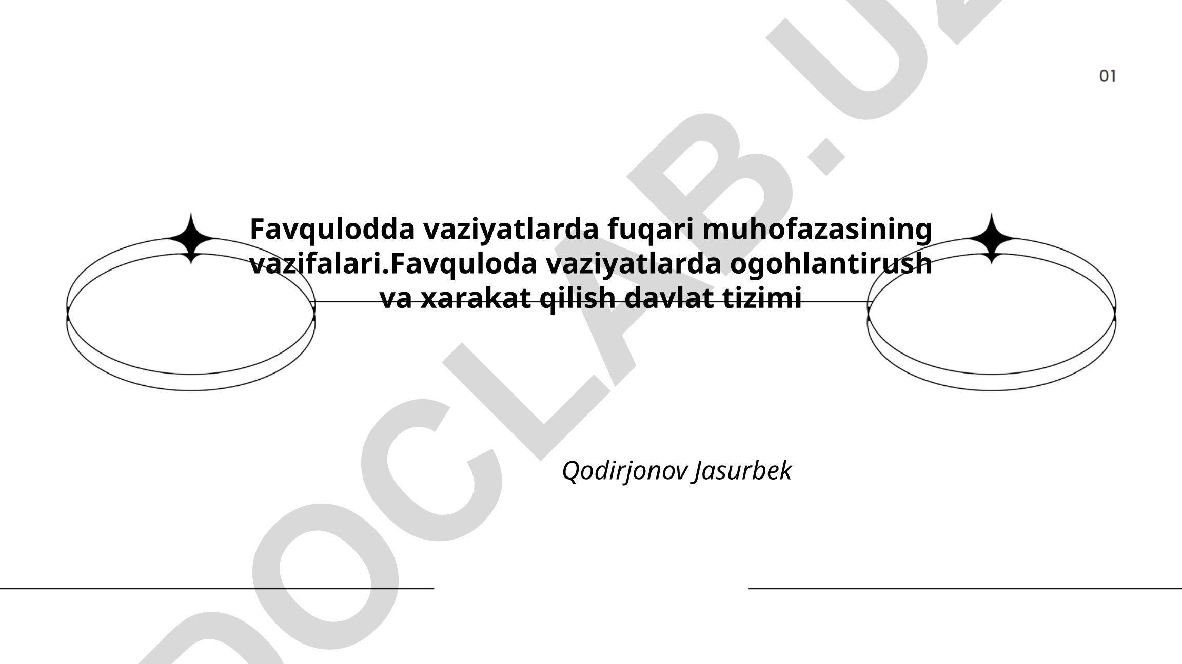 Favqulodda vaziyatlarda fuqaro muhofazasining vazifalari va ogohlantirish tizimi