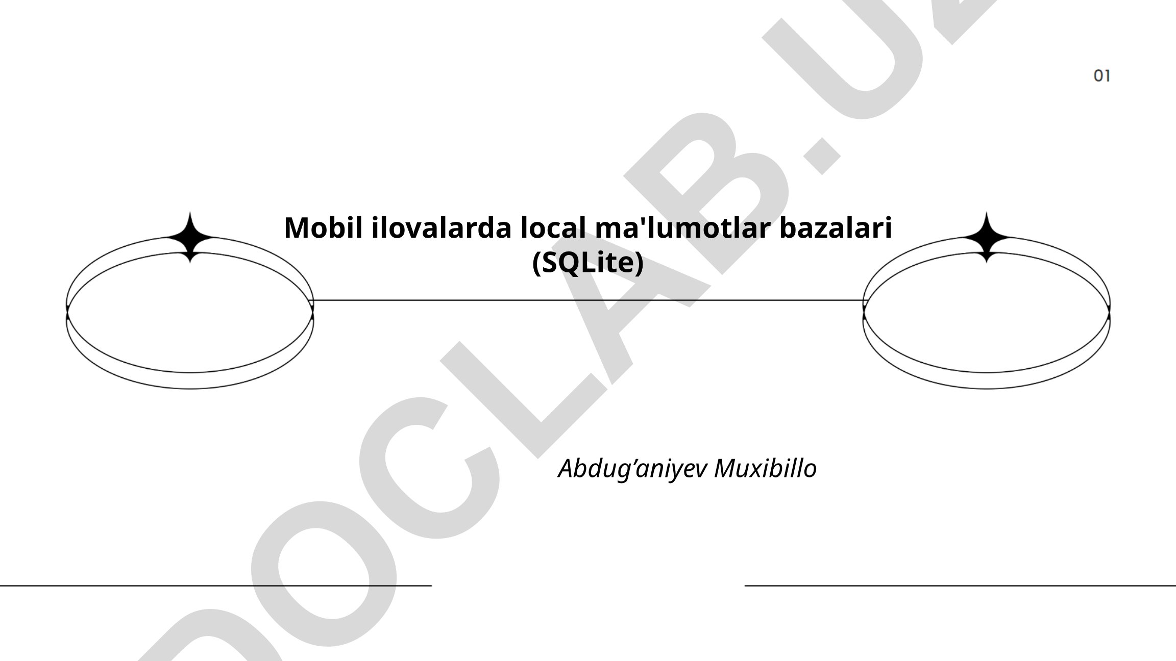 Mobil ilovalarda local ma'lumotlar bazalari (SQLite)