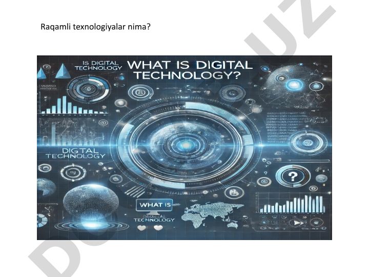 Raqamli texnologiyalar, sun'iy intellekt, blokcheyn va kelajak tendensiyalari