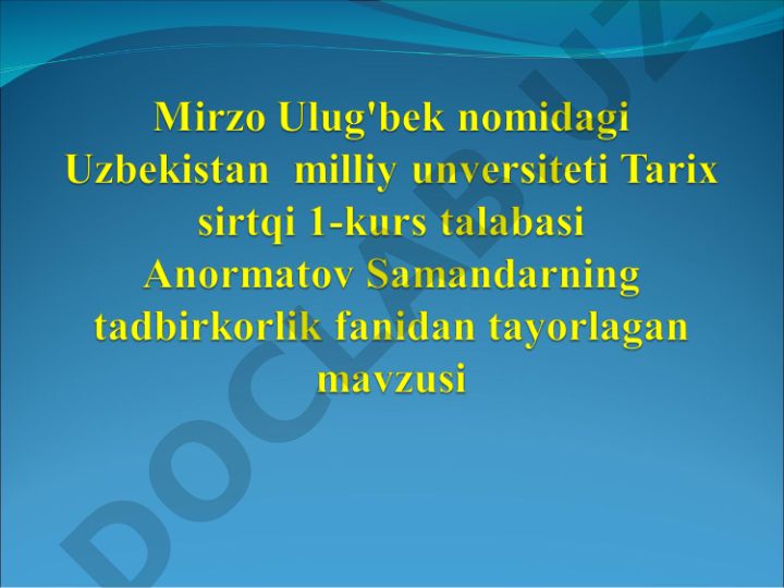 Tadbirkorlik shartnomasi majburiyatlari va javobgarlik