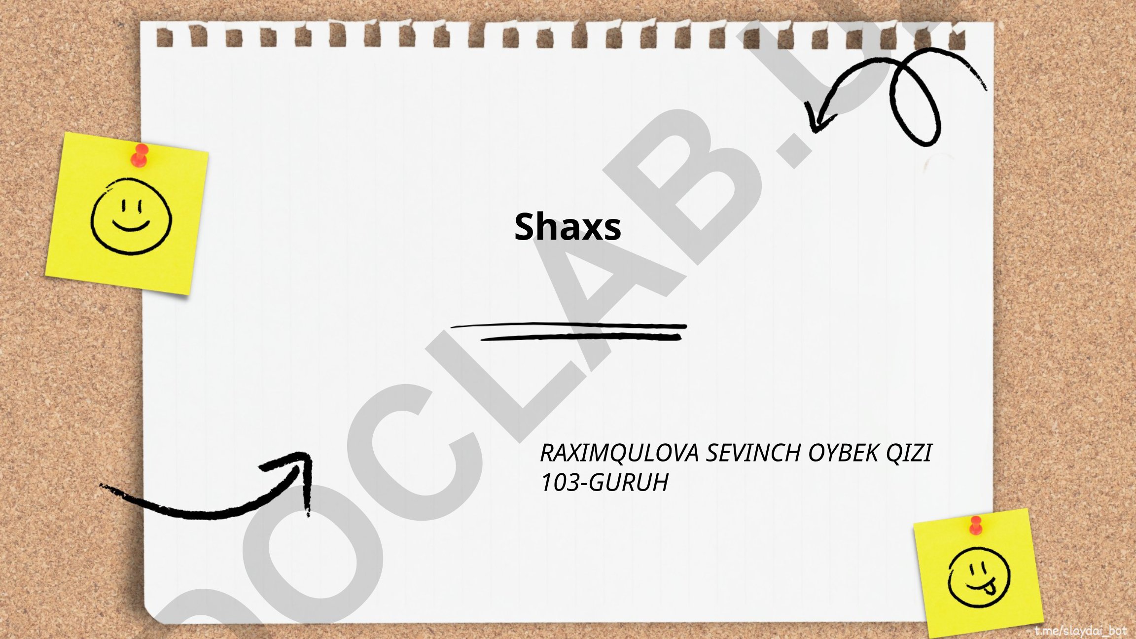 Shaxsiyat psixologiyasi va shaxs rivojlanishi