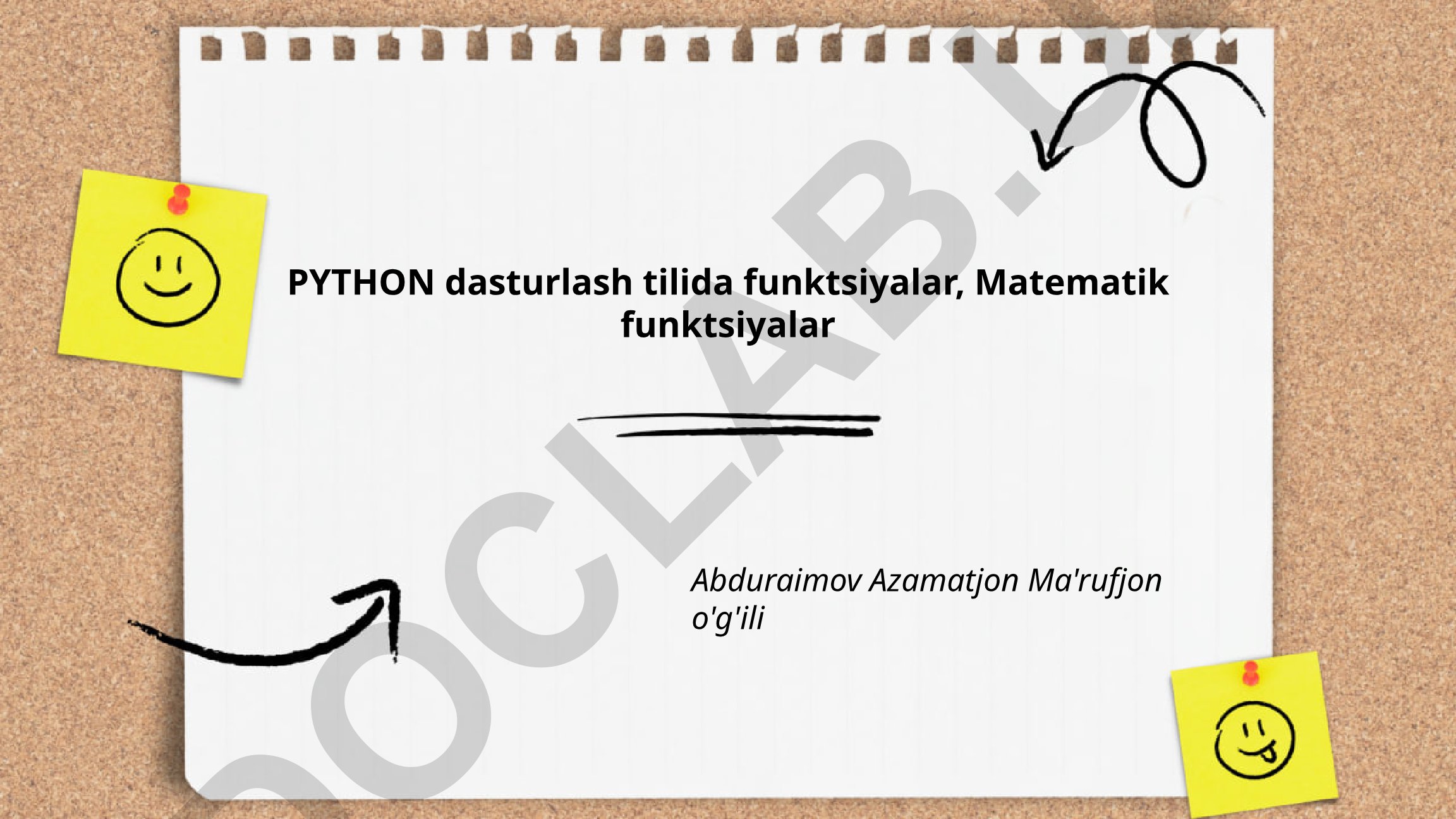 Python dasturlash tilida funktsiyalar va matematik funktsiyalar
