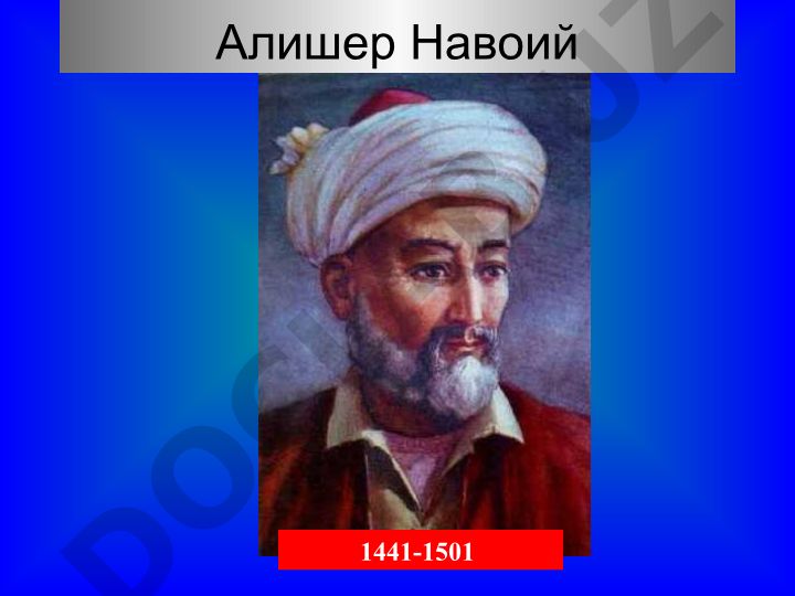 Alisher Navoiy hayoti va ijodi