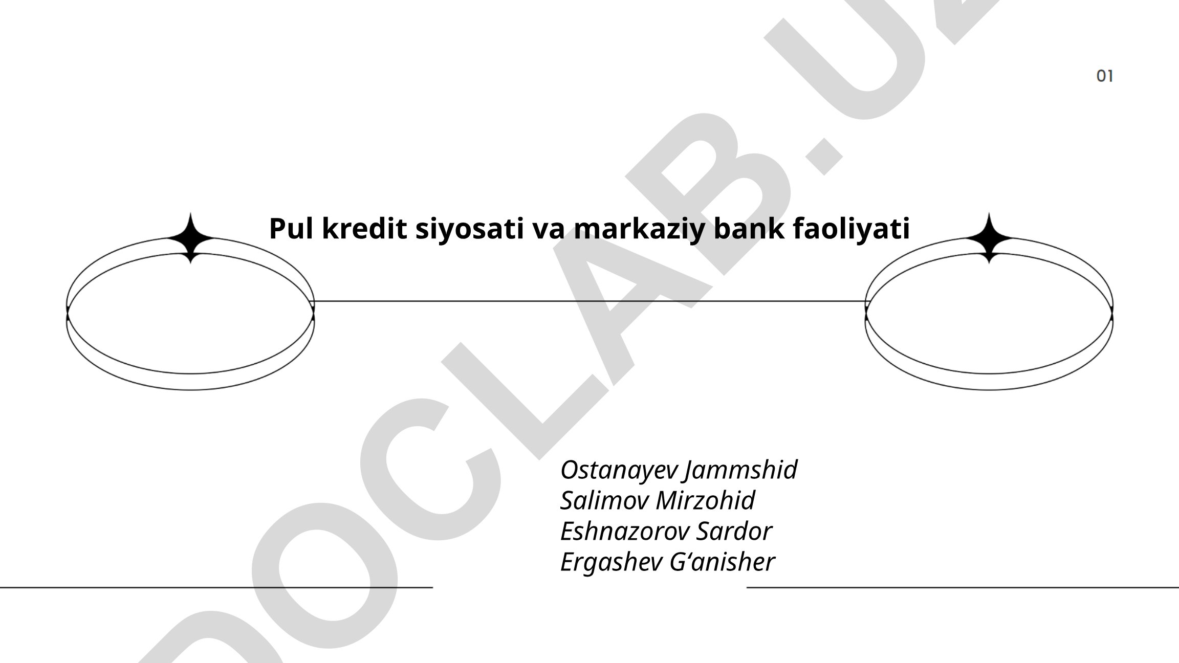 Pul kredit siyosati va markaziy bank faoliyati