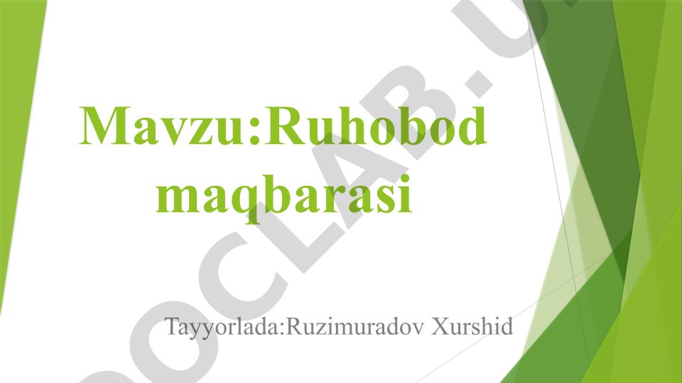 Ruhobod maqbarasi
