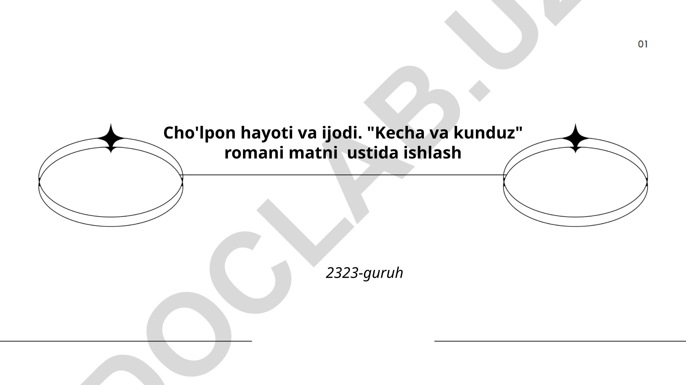 Cho'lpon hayoti va ijodi. "Kecha va kunduz" romani tahlili