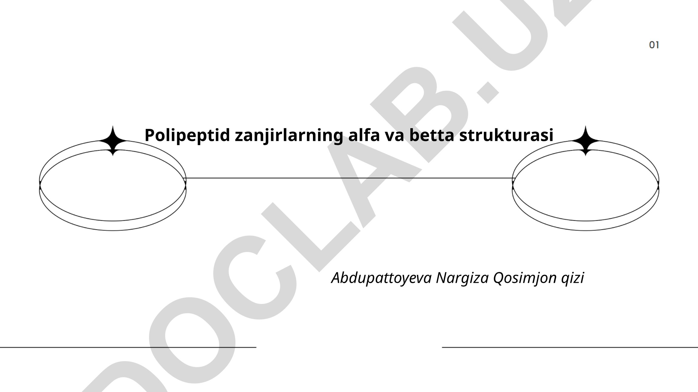 Polipeptid zanjirlarning alfa va betta strukturasi