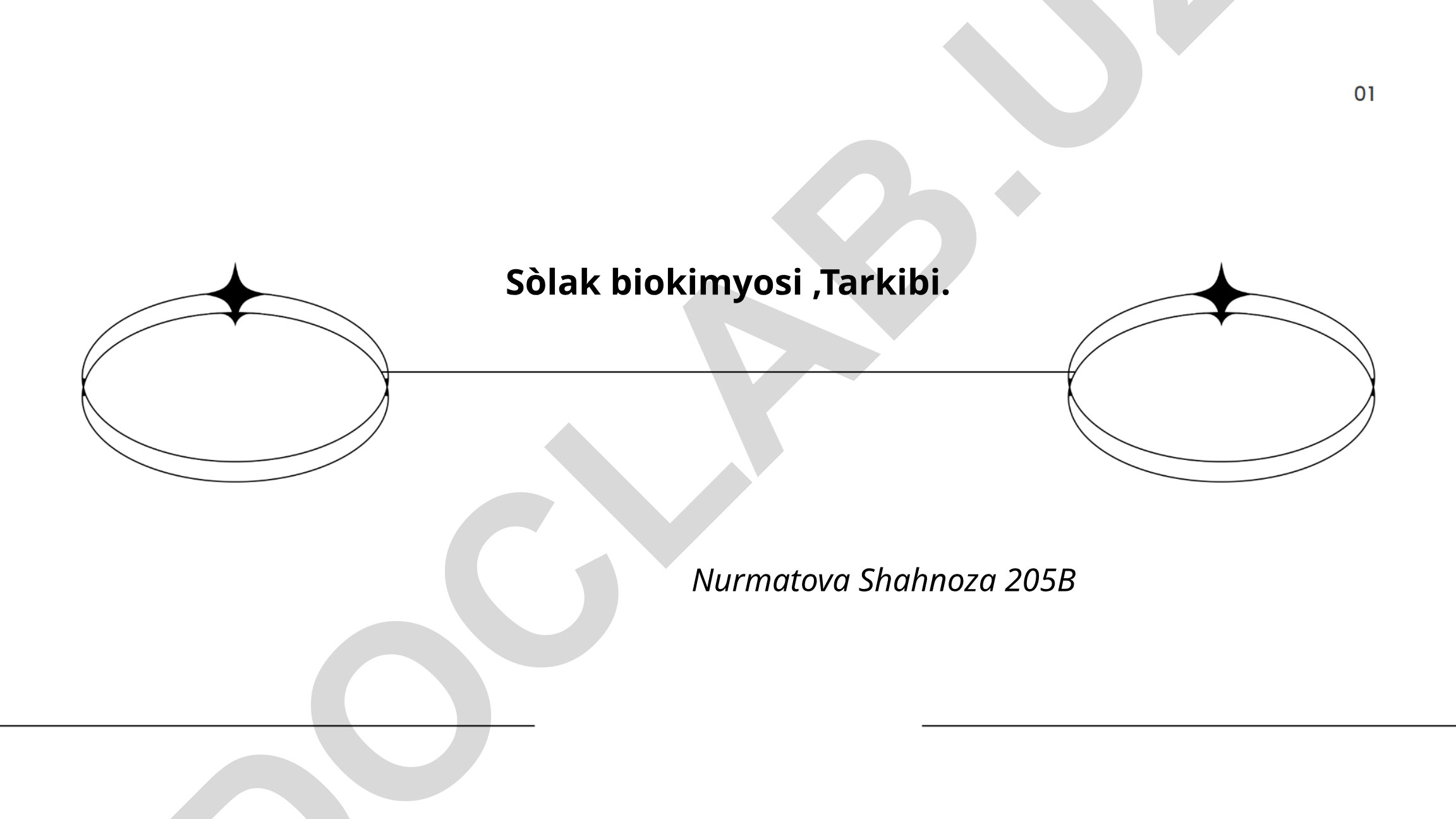 Sòlak biokimyosi va tarkibi