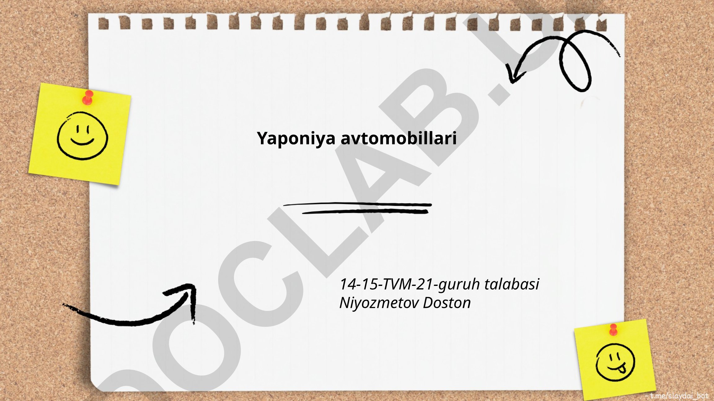 Yaponiya avtomobillari tarixi va ishlab chiqaruvchilar