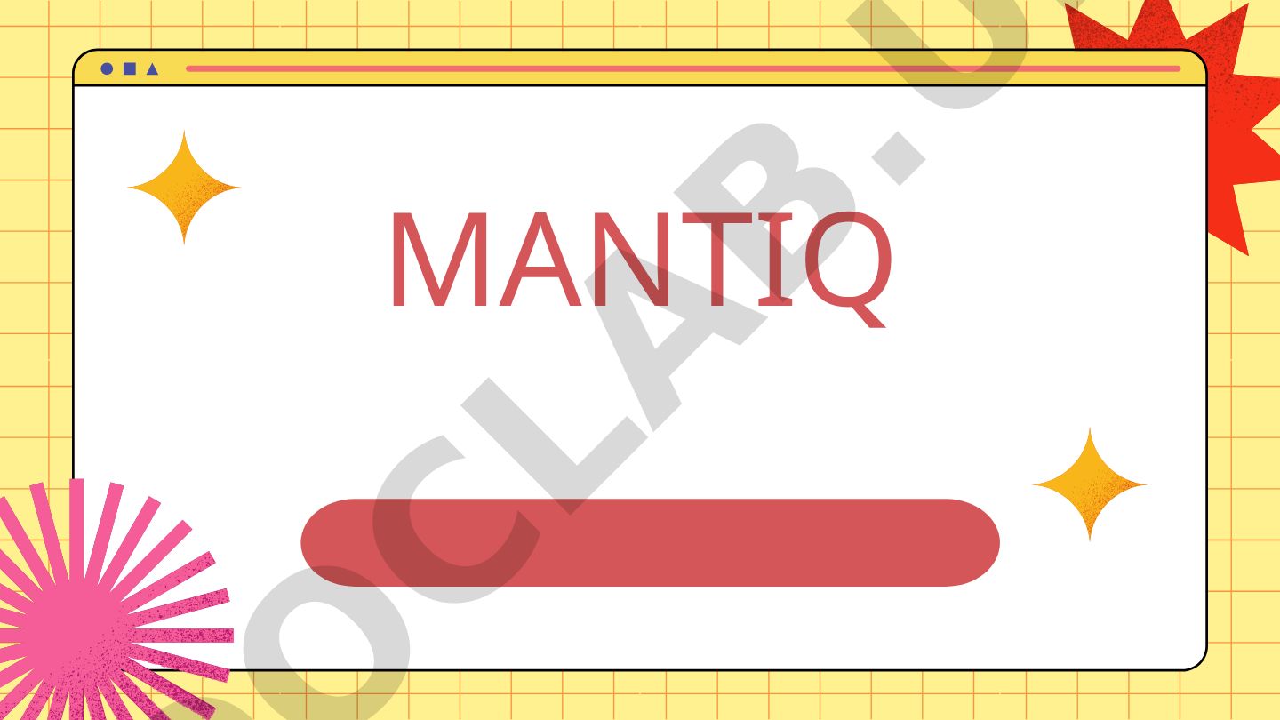 Mantiq ilmi: tafakkur shakllari va qonunlari