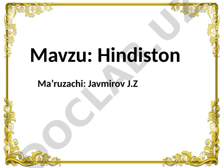 Hindistonning Boburiylar davri ijtimoiy-iqtisodiy taraqqiyoti va ingliz-fransuz bosqinlari