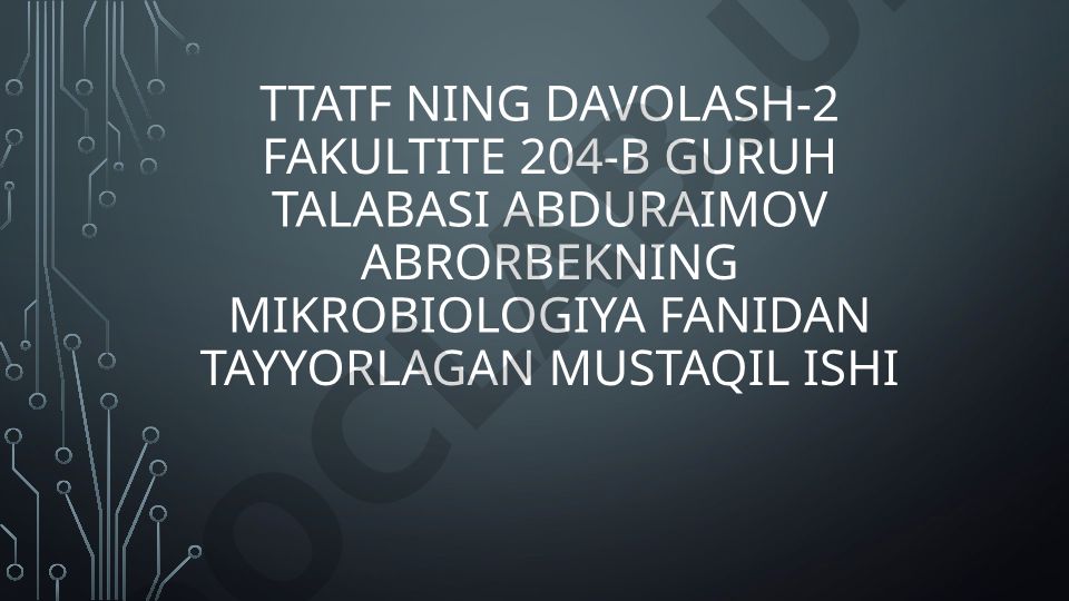 Bakteriyalarni berji aniqlagichi