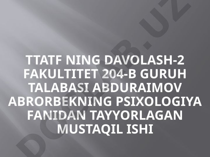 Xotira: ma’lumotlarni mustaxkamlash yo’llari, usullari, vositalari