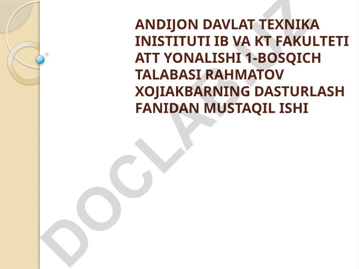 Valyuta konvertori dasturi real matematik modellardan foydalangan holda