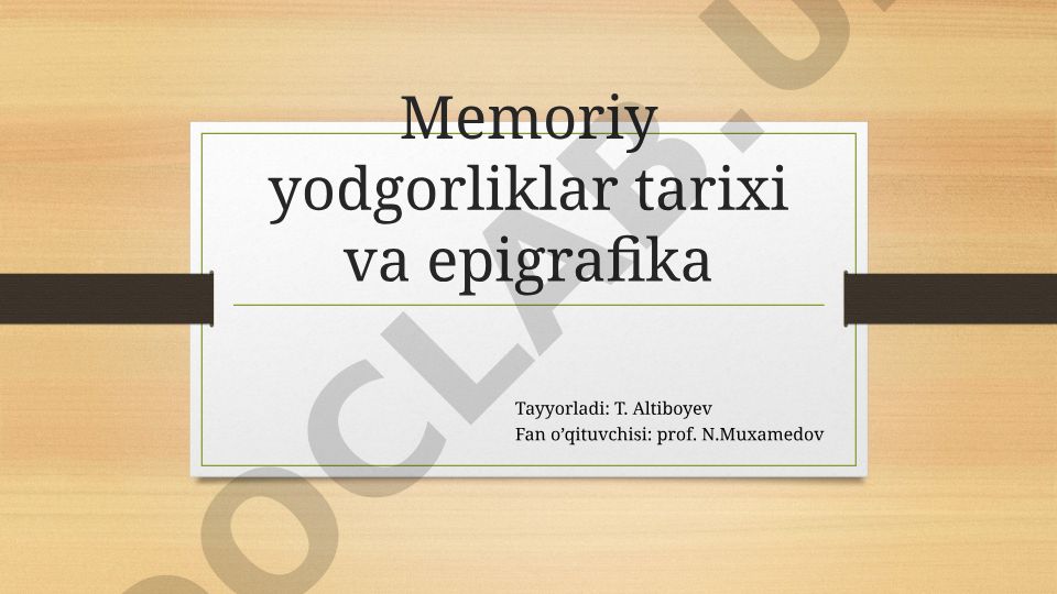 Farg'ona vodiysi memorchiligi: Daxmayi Shohon majmuasi tarixi va epigrafikasi