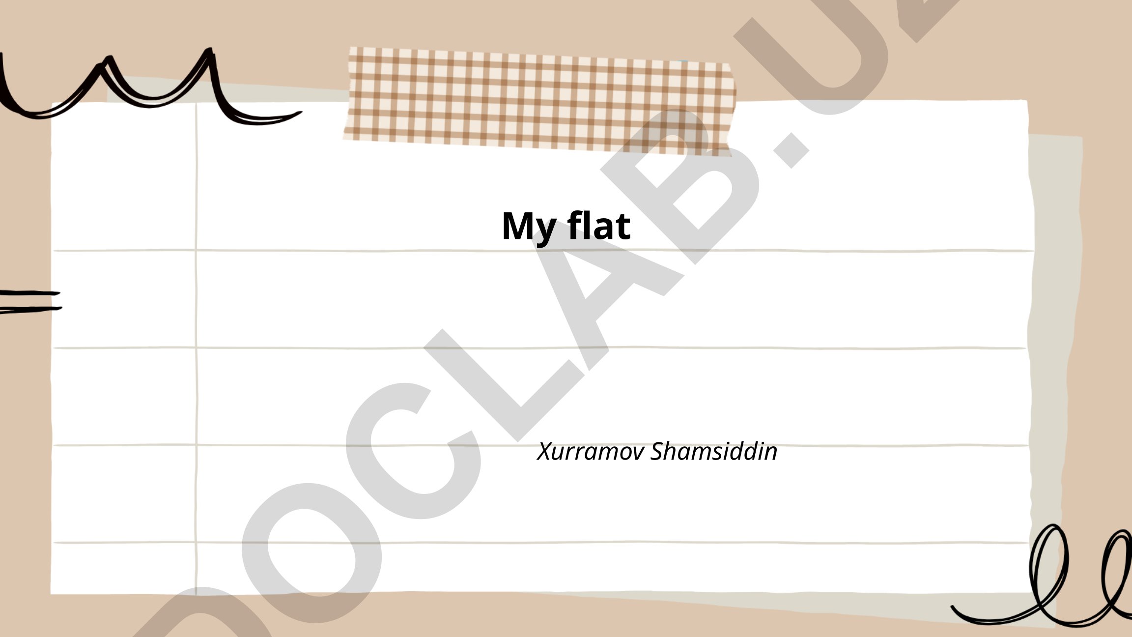 My Flat Description and Interior Design