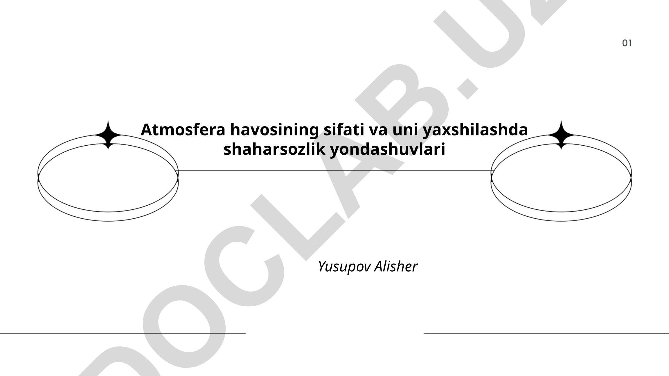 Atmosfera havosining sifati va uni yaxshilashda shaharsozlik yondashuvlari