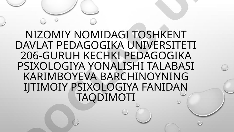 Ijtimoiy psixologiyaning asosiy zamonaviy yonalishlari