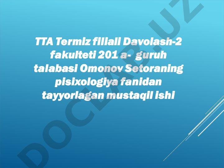 Xotira: Ma’lumotlarni mustahkamlash yo’llari, usullari, vositalari
