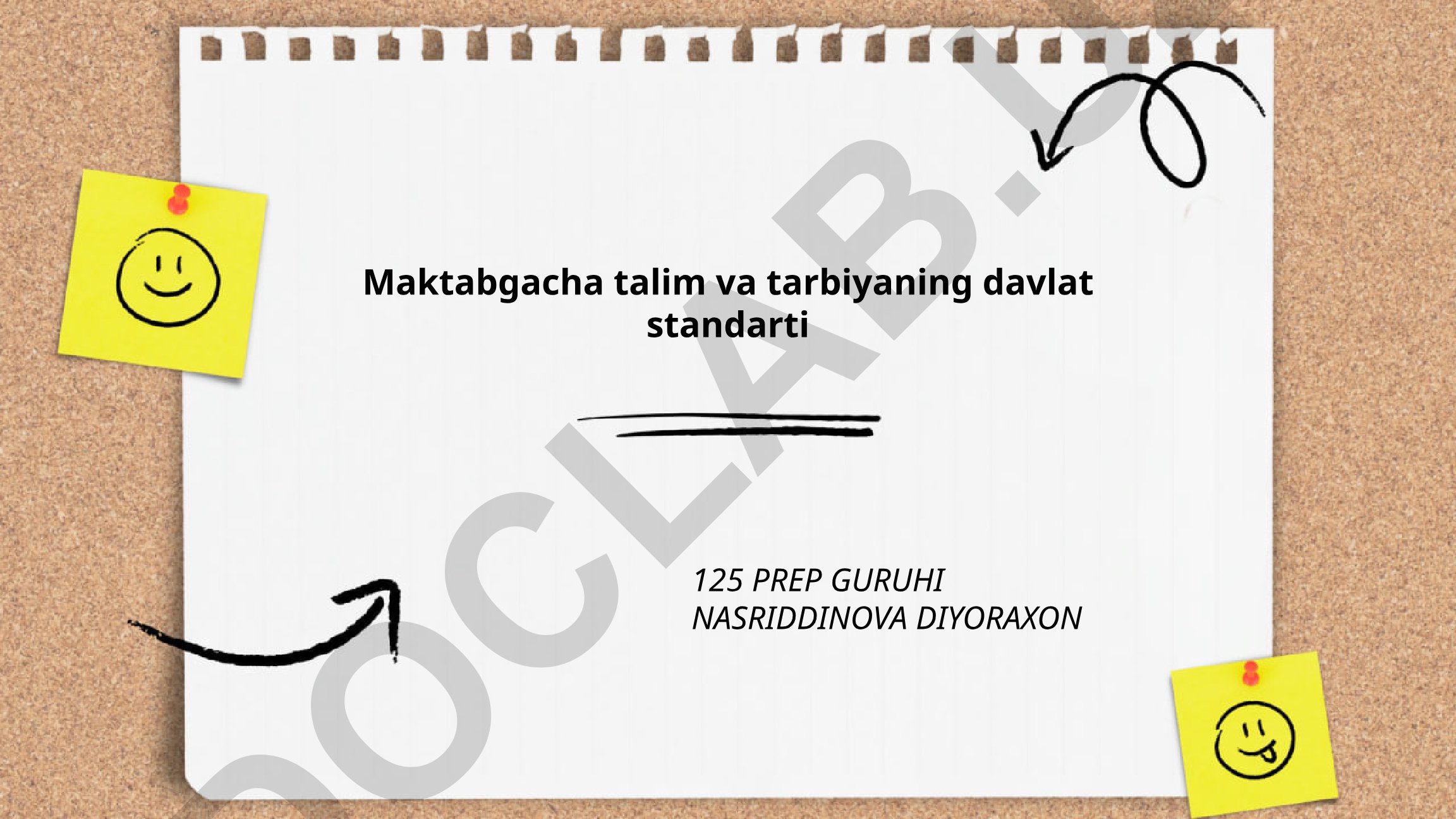 Maktabgacha talim va tarbiyaning davlat standarti