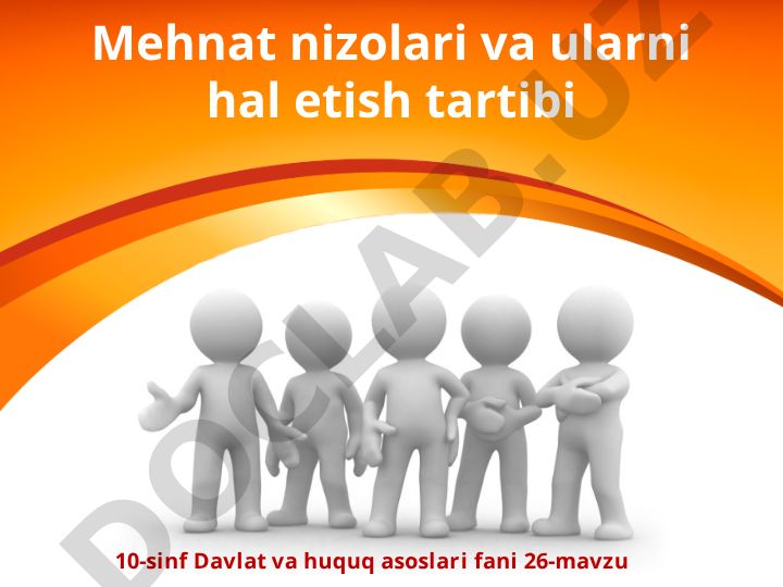 Mehnat nizolari va ularni hal etish tartibi