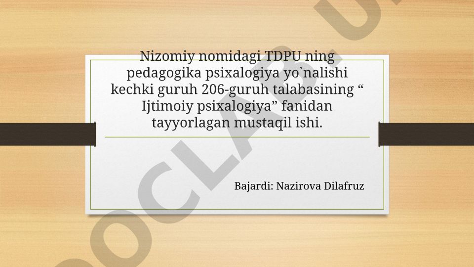 Ijtimoiy psixologiyada metodlar