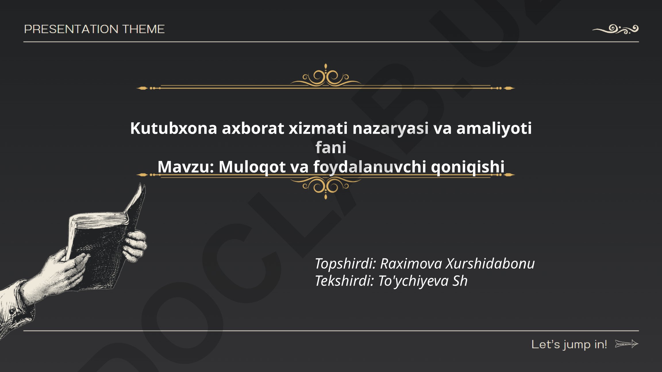 Muloqot va foydalanuvchi qoniqishi