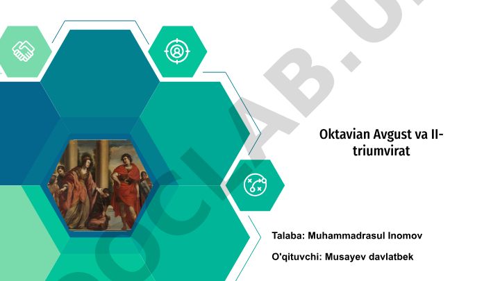 II-triumvirat va Oktavian Avgustning Rim imperiyasidagi roli