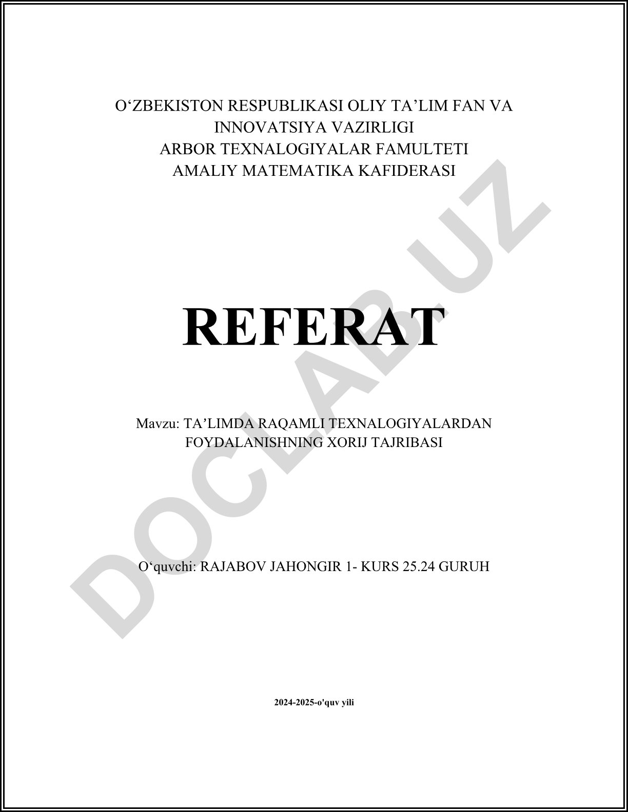 Taʼlimda raqamli texnologiyalardan foydalanishning xorij tajribasi