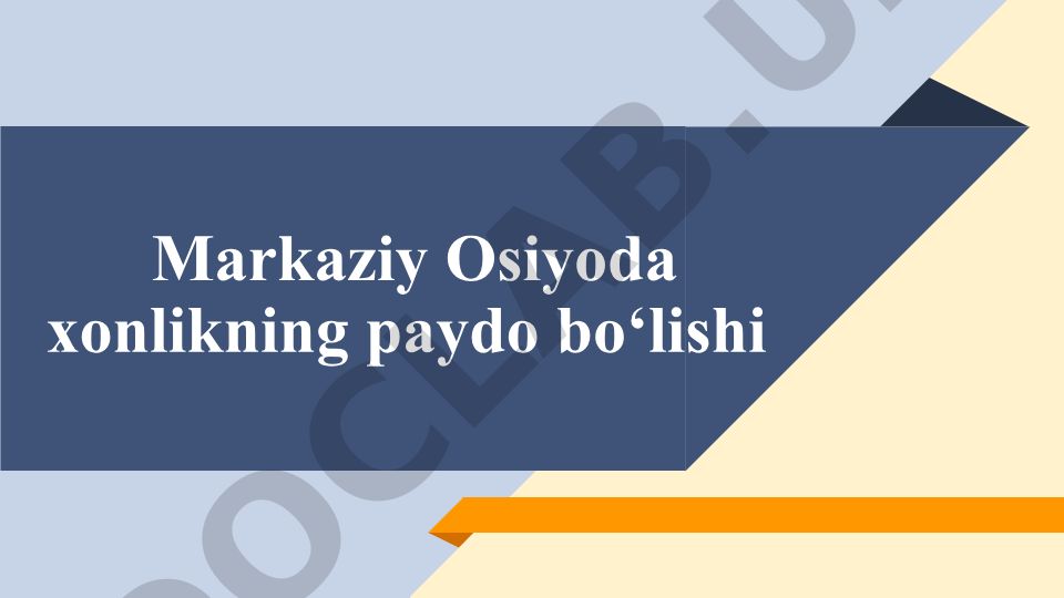 Buxoro amirligi tarixi va mang'itlar sulolasi