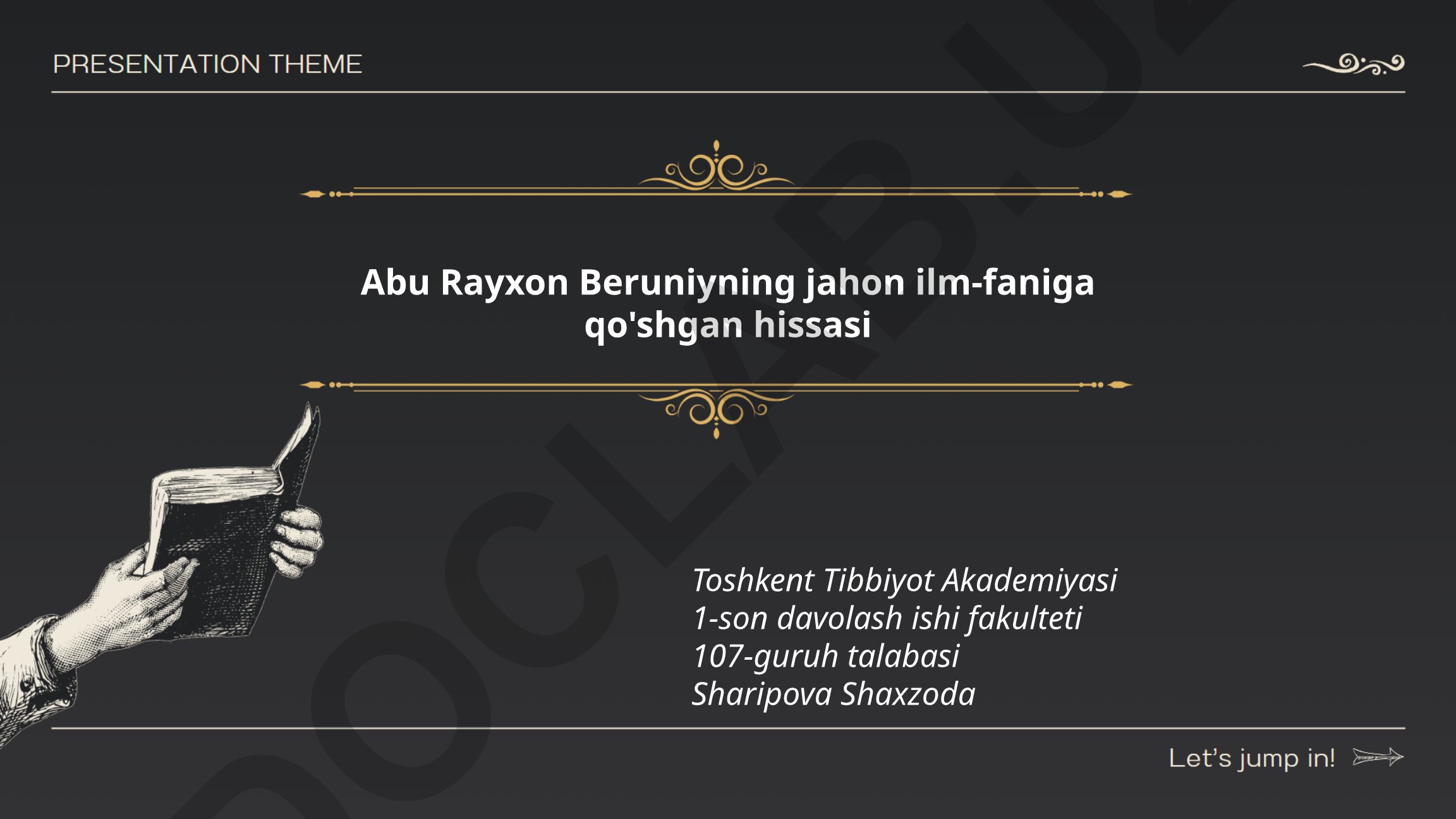 Abu Rayxon Beruniyning jahon ilm-faniga qo'shgan hissasi