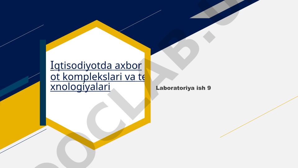 Milliy axborot resurslari va Davlat interaktiv xizmatlari