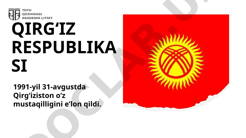 Qirg'iziston mustaqilligi va siyosiy o'zgarishlar