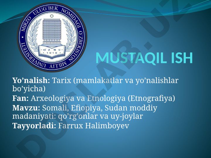 Somali, Efiopiya, Sudan moddiy madaniyati: qo'rg'onlar va uy-joylar